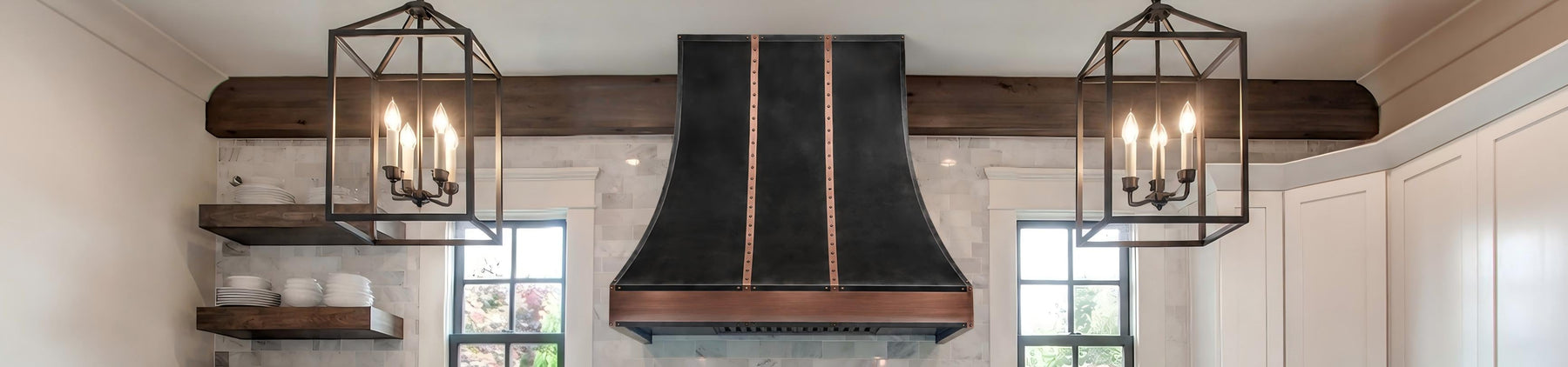 Add a Zinc Range Hood to Your Modern Kitchen for an Antique Touch