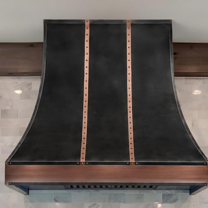 Add a Zinc Range Hood to Your Modern Kitchen for an Antique Touch