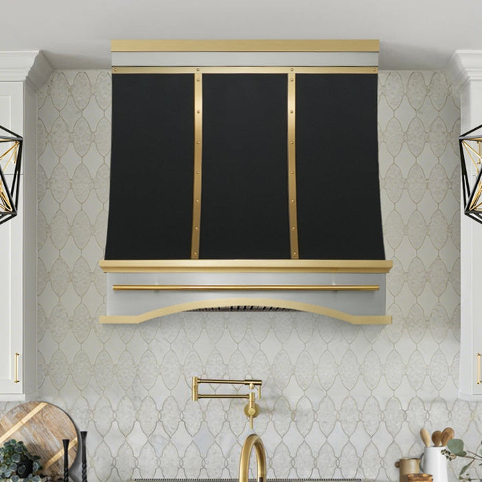 Custom Stainless Steel Range Hoods in Luxury Kitchen Remodel