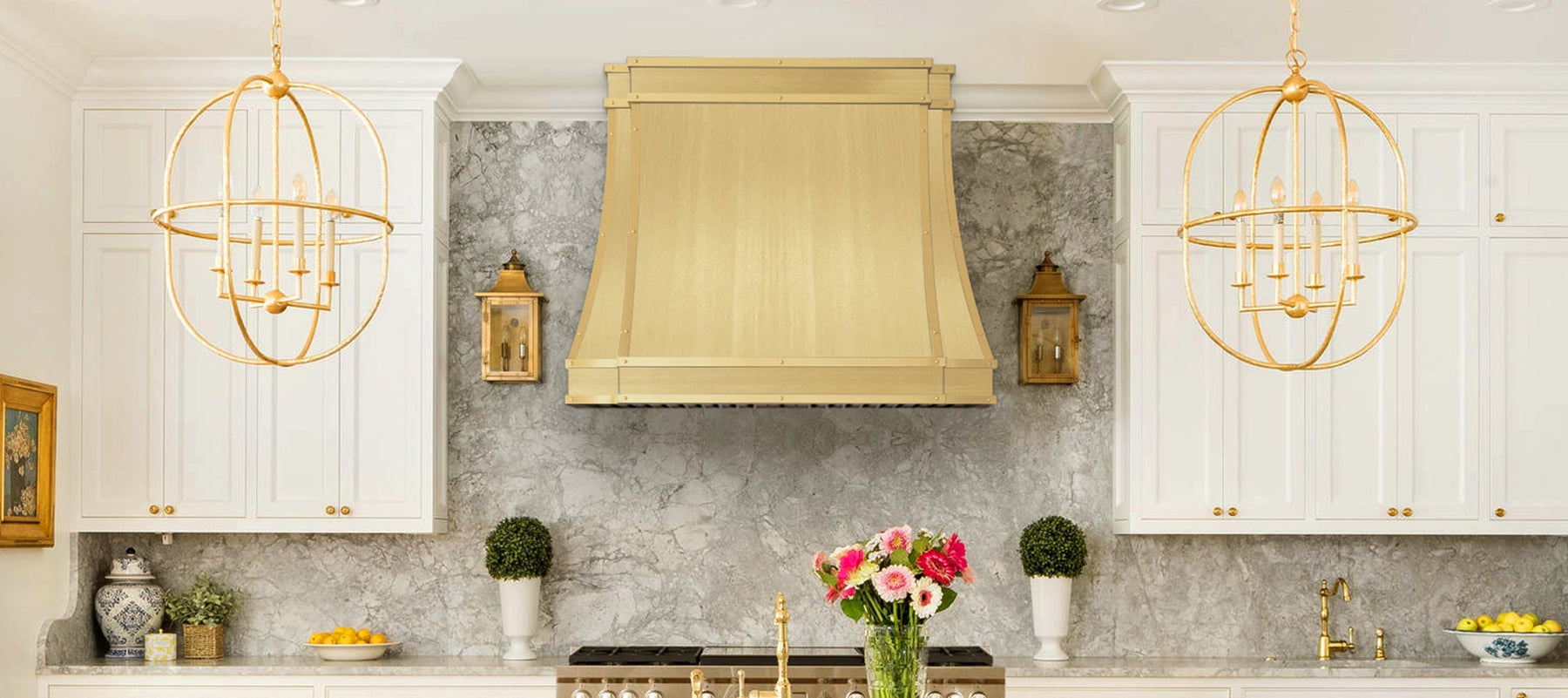 How a Handmade Brass Range Hood Transforms Kitchen Styles