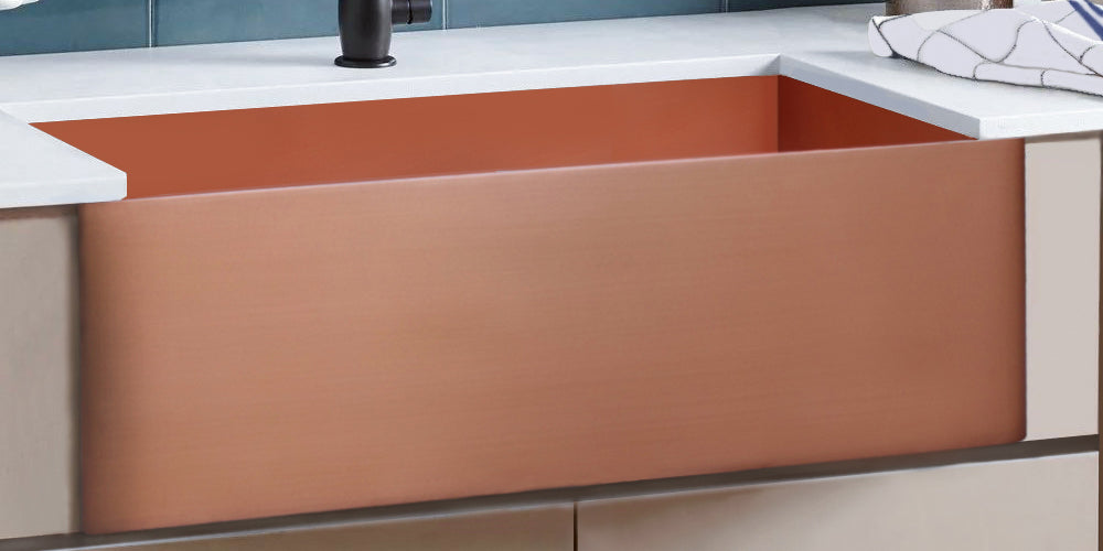custom natural copper sink
