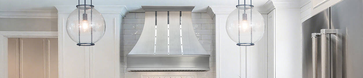 custom metal range hood