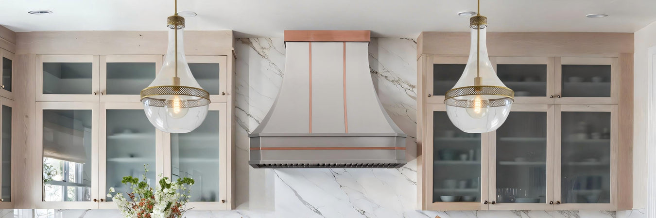 Stainless Steel Range Hoods with Clipped Corners