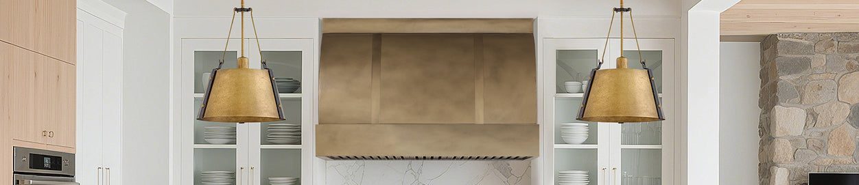 Barrel Brass Range Hood