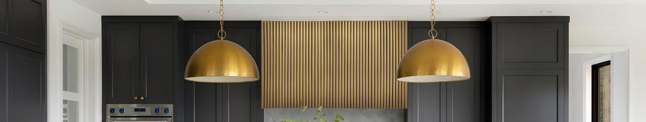 box stainless steel and brass range hoods