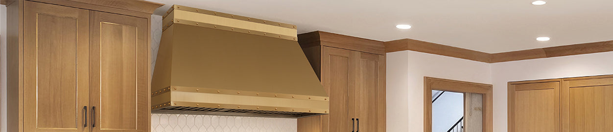 Taper Brass Range Hood