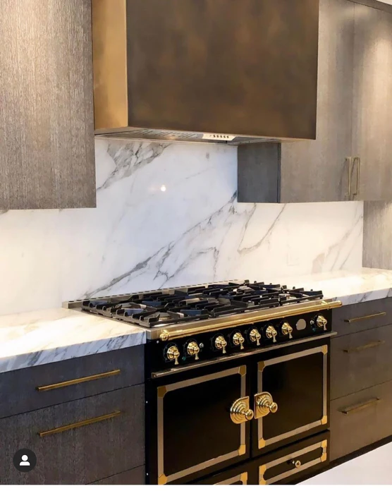 RHM Custom Brass Range Hood for Lynn