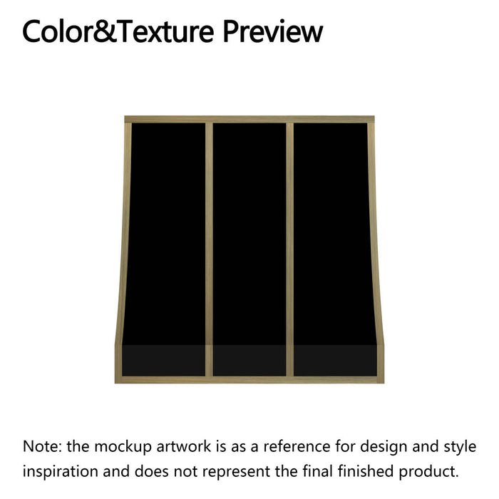 RHM Custom Stainless Steel Range Hood with straps for Lisa's Project