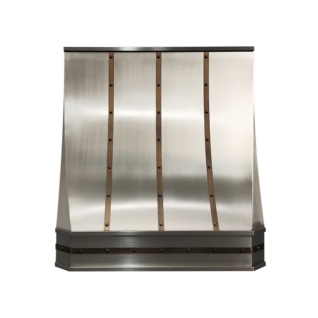 RHM Brass Concise Custom Kitchen Hood H32 for Laura