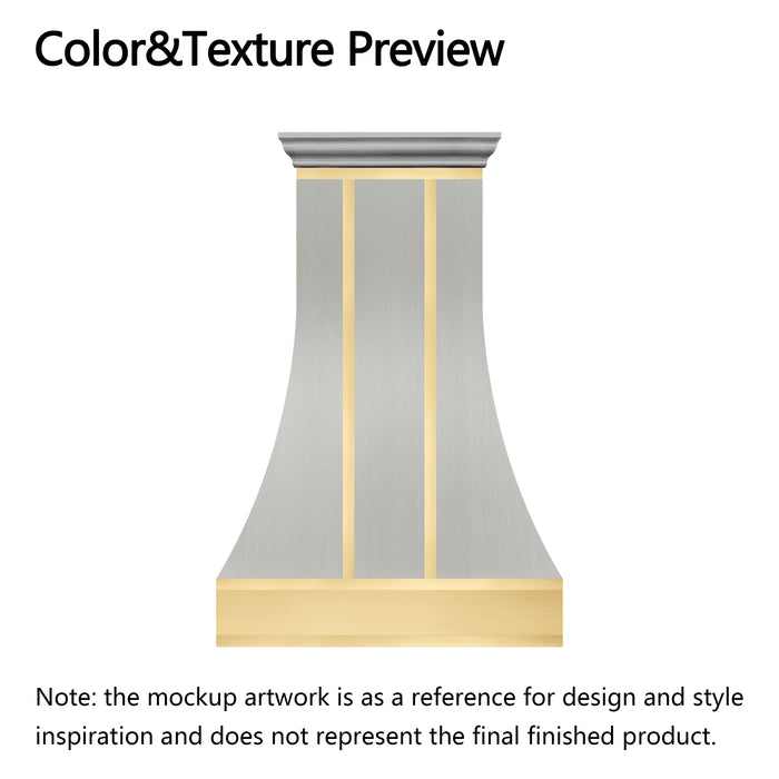 RHM Brushed Stainless Steel Range Hood H7-5SBC for Timothy