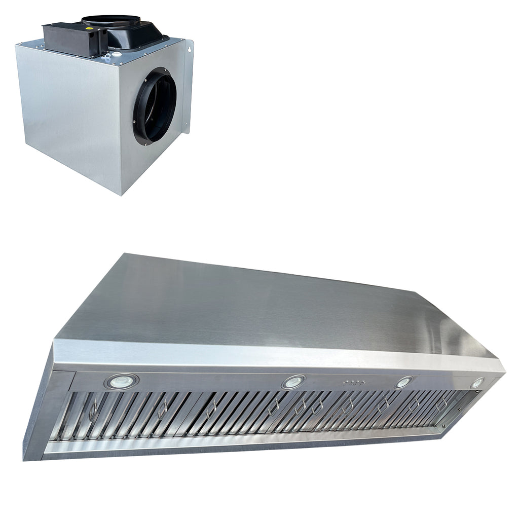 External Blower Hood Insert With Remote Blowers — Rangehoodmaster