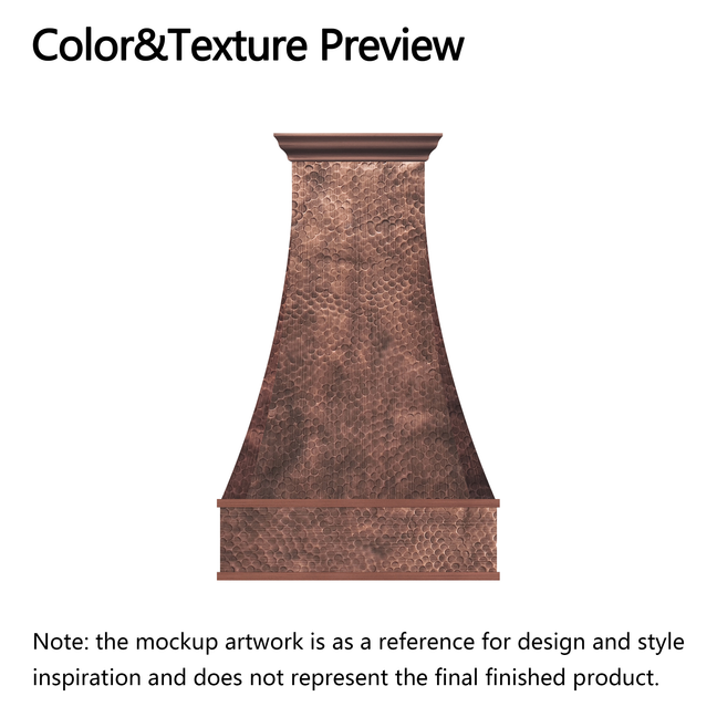 RHM Farmhouse Custom Copper Vent Hood for Susan