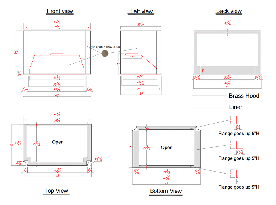 RHM Box Range Hood Custom Concave Design H5 for Shirin