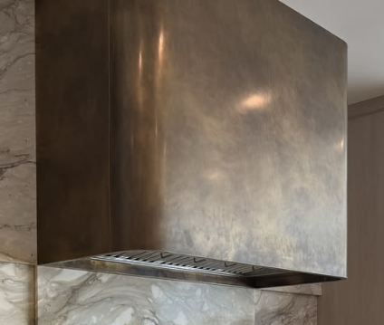 RHM Custom Brass Range Hood H5 for Rebecca