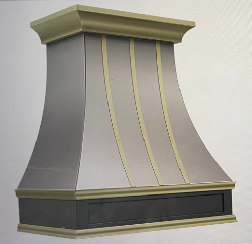 RHM Sweep Custom Stainless Steel Kitchen Hood H7 for Mary