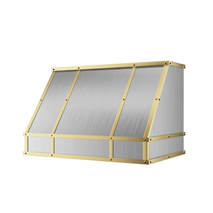 RHM Curved Stainless Steel Range Hood with Clipped Corner H11 for Brian