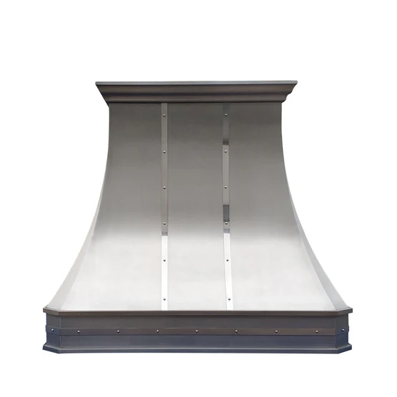 RHM Cuved Stainless Steel Custom Vent Hoods H3 for George