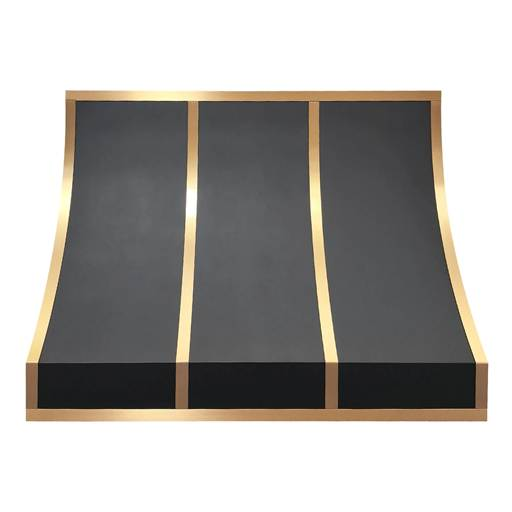 RHM Sloped Handcrafted Custom Metal Vent Hoods H8 for Kelly's Project