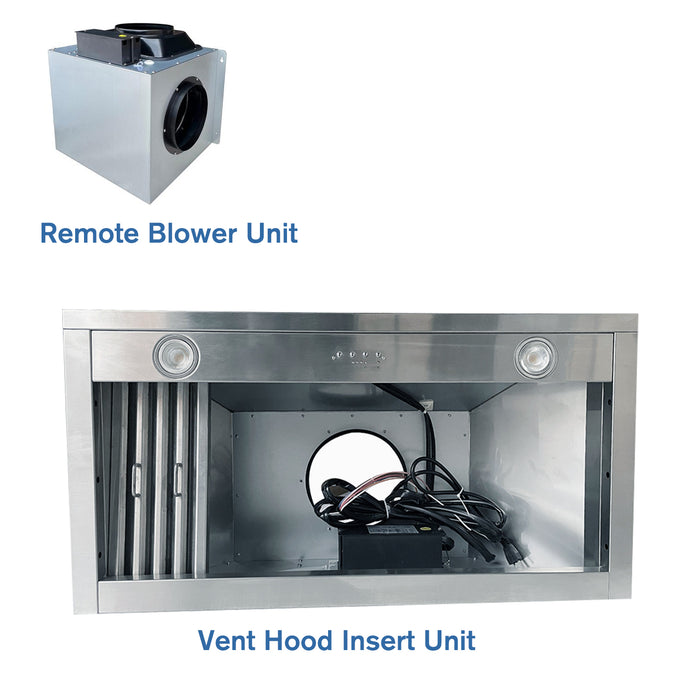 36”Hood Liner/Hood Insert+ 1260CFM Remote Blower