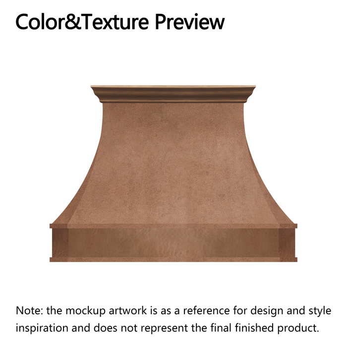 RHM Custom Copper Kitchen Hood for Yaro_Balance