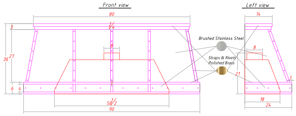 RHM Custom Stainless Steel Range Hood for Melissa