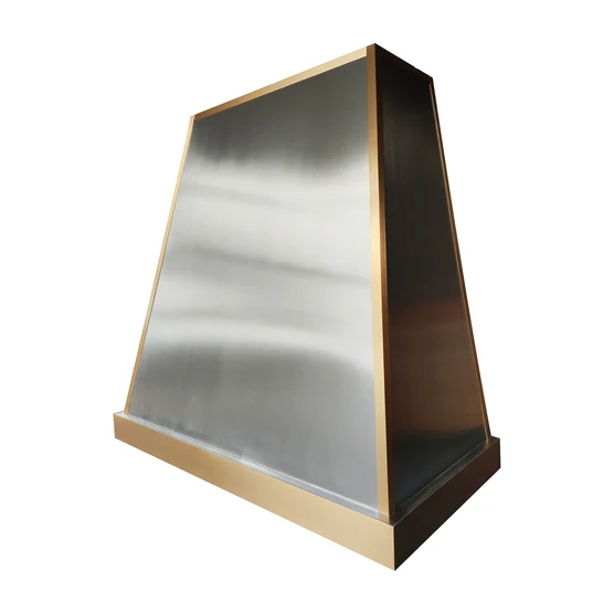 RHM Angled Stainless Steel Custom Range Hood for Margaret
