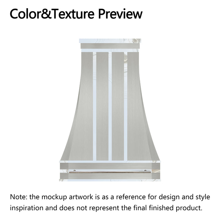 RHM Custom Metal Range Hood H3-H4V3 for Jeffrey