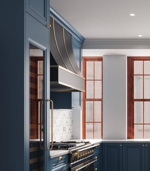 RHM Sweep Stainless Custom Range Hood H8 for Morgan