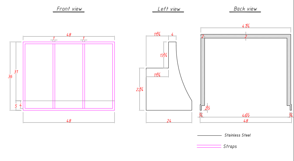 Stainless Steel Designer Slope Kitchen Hoods H8 for Gary