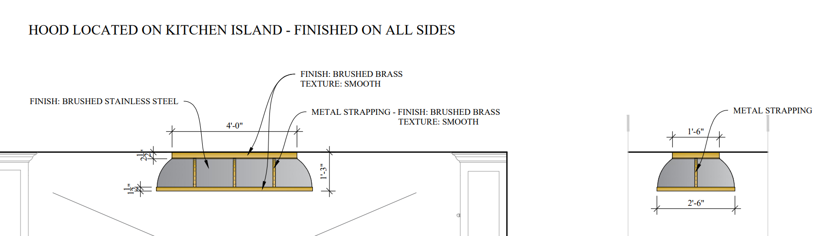 RHM Stainless Steel Range Hood Custom Bell Design for Karla's Project-2