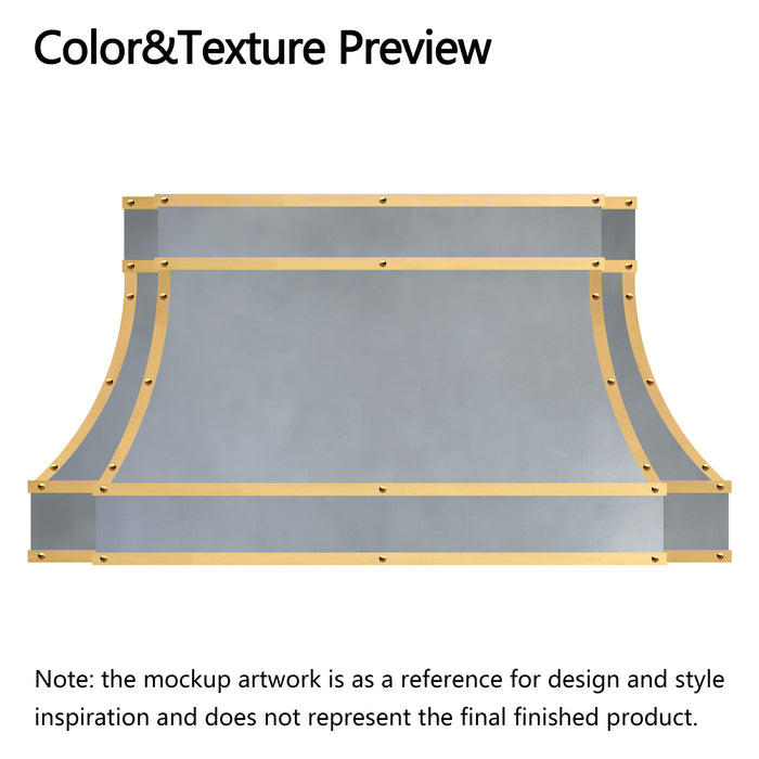 RHM Custom Range Hood Modern Curve Design H33-R9BS for Catherine