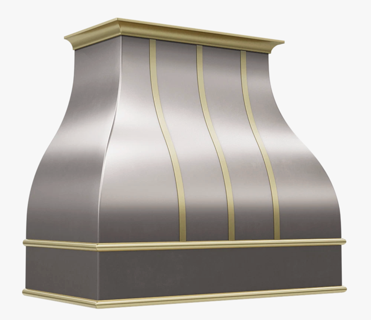 RHM Curved Stainless Steel Custom Range Hoods H1-custom for Amrinder