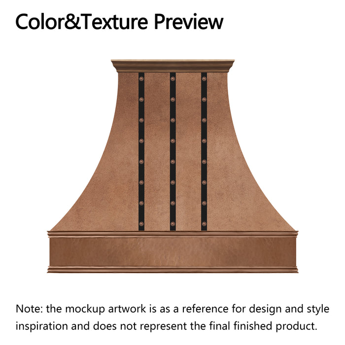 RHM Custom Copper Kitchen Range Hoods for Sara's Project
