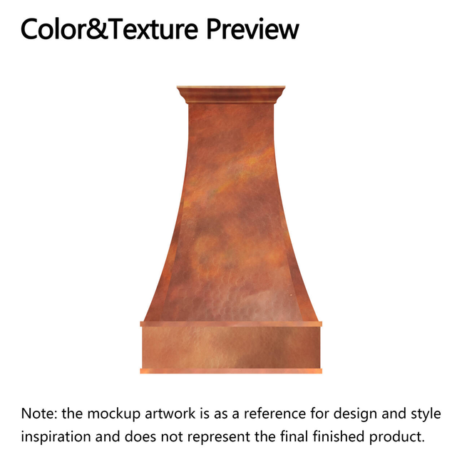 RHM Farmhouse Custom Copper Vent Hood for Susan