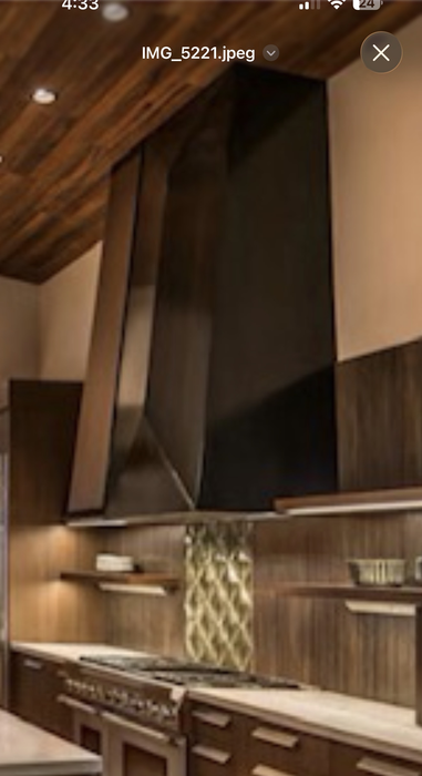RHM Stainless Steel Custom Kitchen Range Hood for Brian