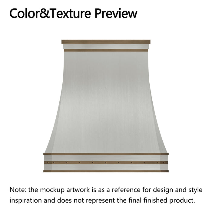 RHM Sweep Custom Metal Range Hood H33-C5BS for Chris