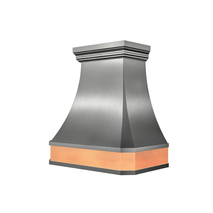 RHM Range Hood Modern Classic Curved With Crown Molding H3-CY6S for Mike