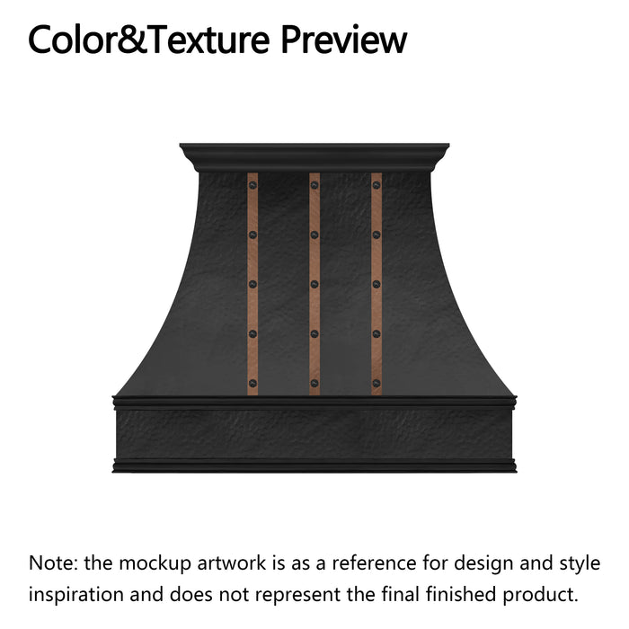 RHM Copper Custom Kitchen Hood for Taryn