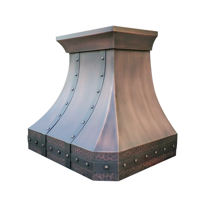 RHM Traditional Curved Copper Oven Hood for Kim