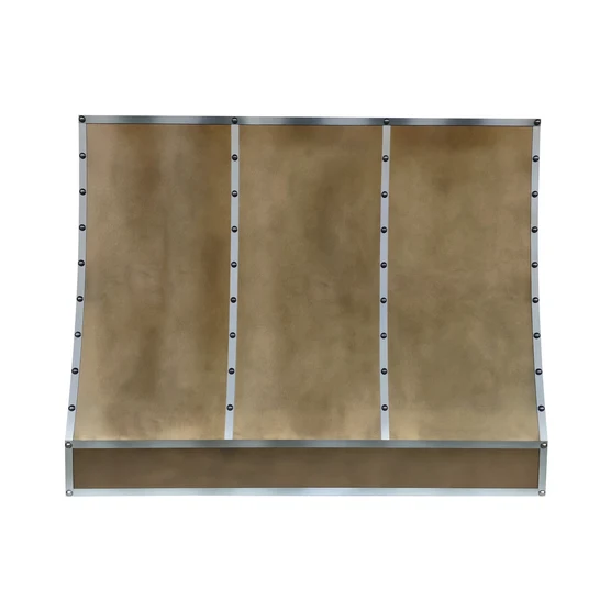 RHM Custom Brass Kitchen Hood for Lindsay