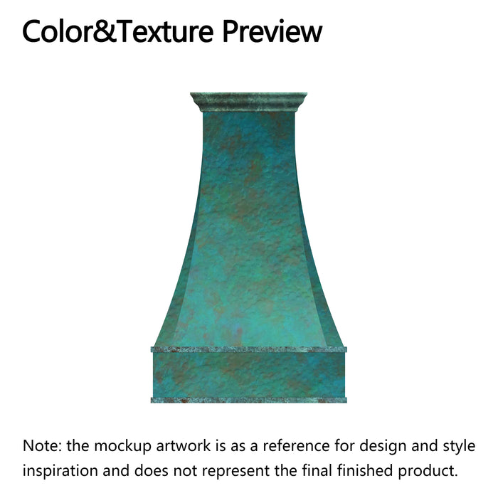 RHM Farmhouse Custom Copper Vent Hood for Susan