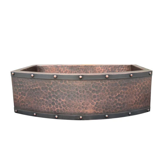 RHM Copper Custom Kitchen Hood and Sink for David