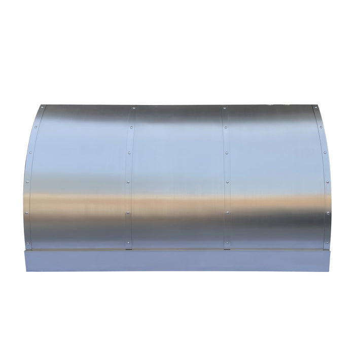 Barrel shape stainless steel range hood