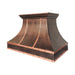 curved shape copper range hood