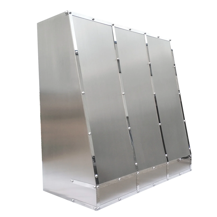 RHM Sloped Handcrafted Stainless Steel Custom Vent Hoods H11 for David