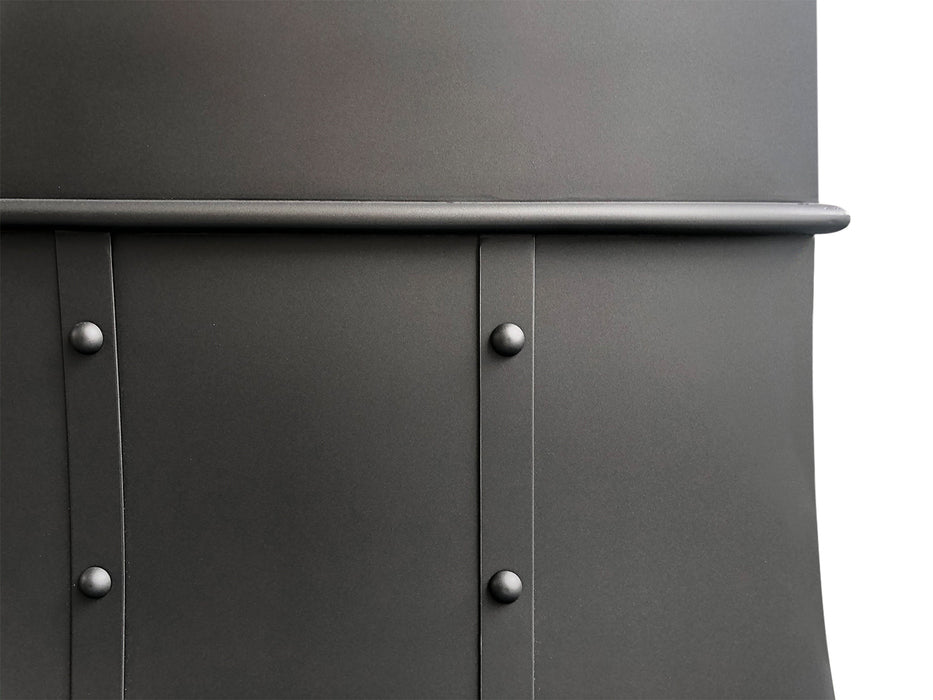 Black Stainless Steel Custom Kitchen Hood for Jeff