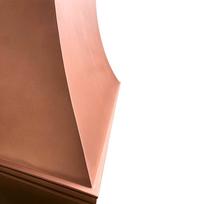 custom natural copper range hoods