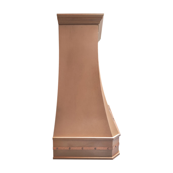 RHM Copper Wall Mount Range Hood 48"W x 51"H x 24"D-VH03TR (in-stock)