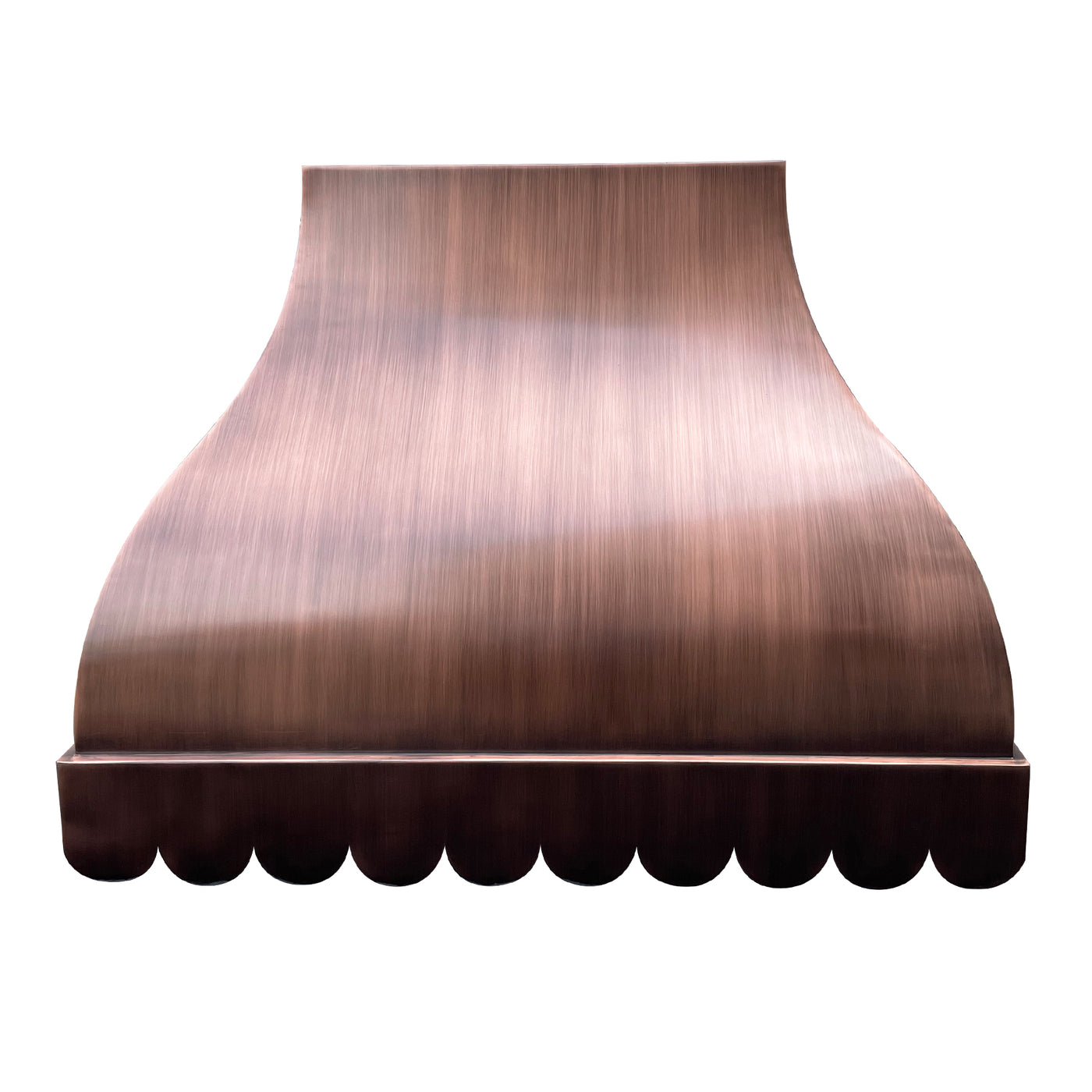 RHM Custom Scalloped Copper Range Hood CT-VH50-2 — Rangehoodmaster
