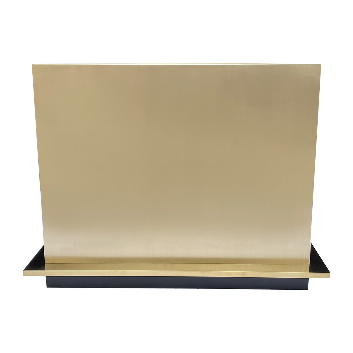 RHM Custom Brushed Brass Box Shape Range Hood SH36-BS — Rangehoodmaster